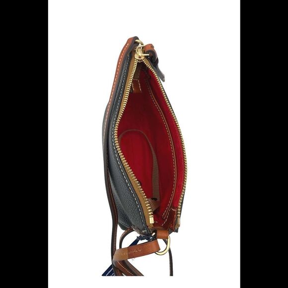 Dooney & Bourke Pebble Leather Ginger Crossbody and Wristlet Black - Picture 3 of 3